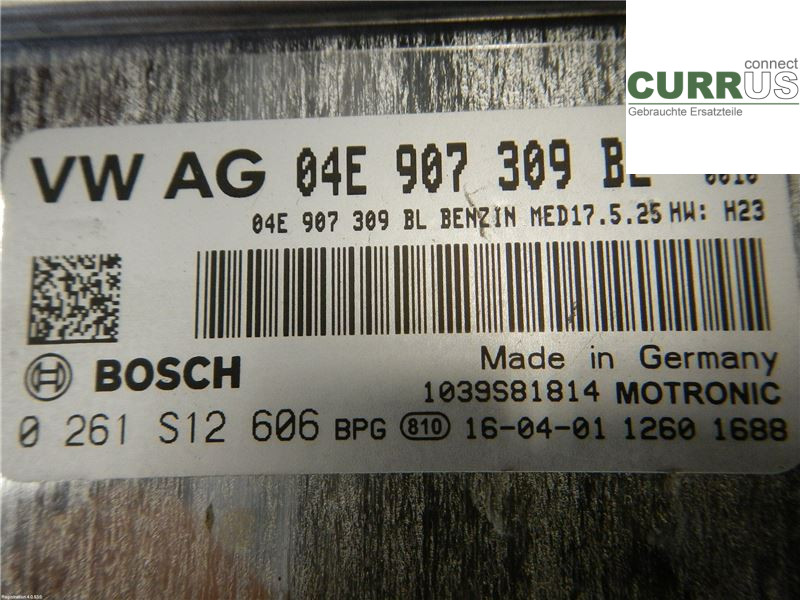 VW GOLF SPORTSVAN 15-20 Motorens styreenhed (ECU) 04E906027GR 1,2L CYVB