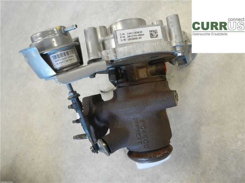 DACIA DOKKER Turbo charger 144116213R 1,5Ö K9K-612