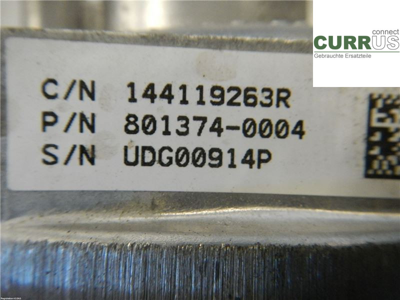 DACIA DOKKER Turbo charger 144116213R 1,5Ö K9K-612