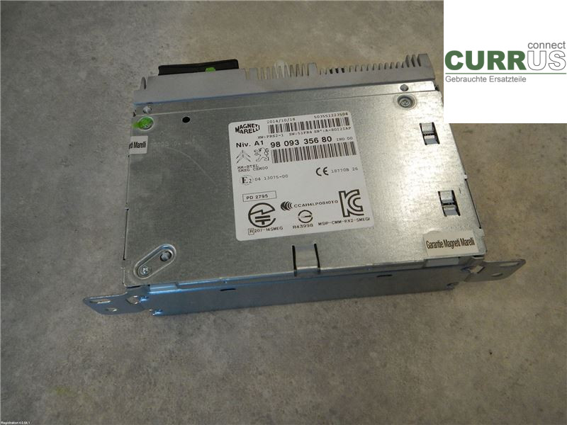 PEUGEOT 308  14-21 Radio CD / Multimedia panel 1612426580 1,2L HNY EB2DTS 