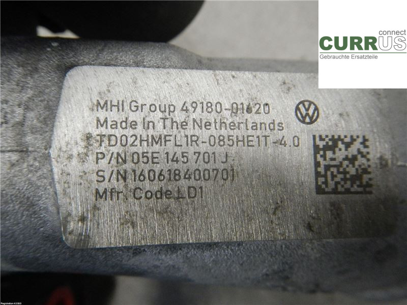 AUDI A3/S3 8V  13-20 Turbo charger 05E145701H 1,5L DADA