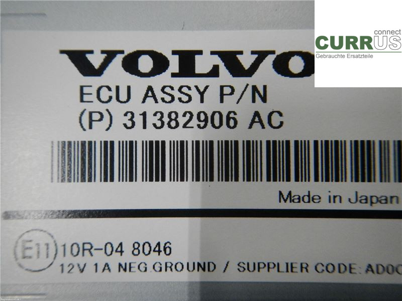 VOLVO V40  12-19 Control display 36011464 2,0L D5204T6