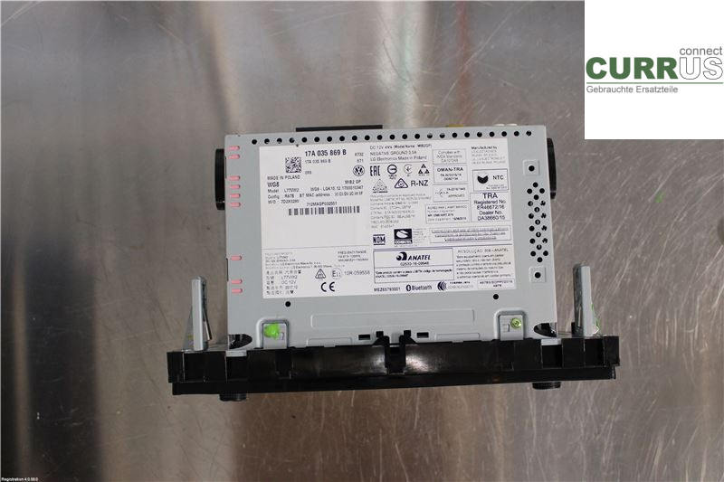 VW POLO VI 18- Radio CD / Multimedia panel 17A035869B 2,0L CZPC