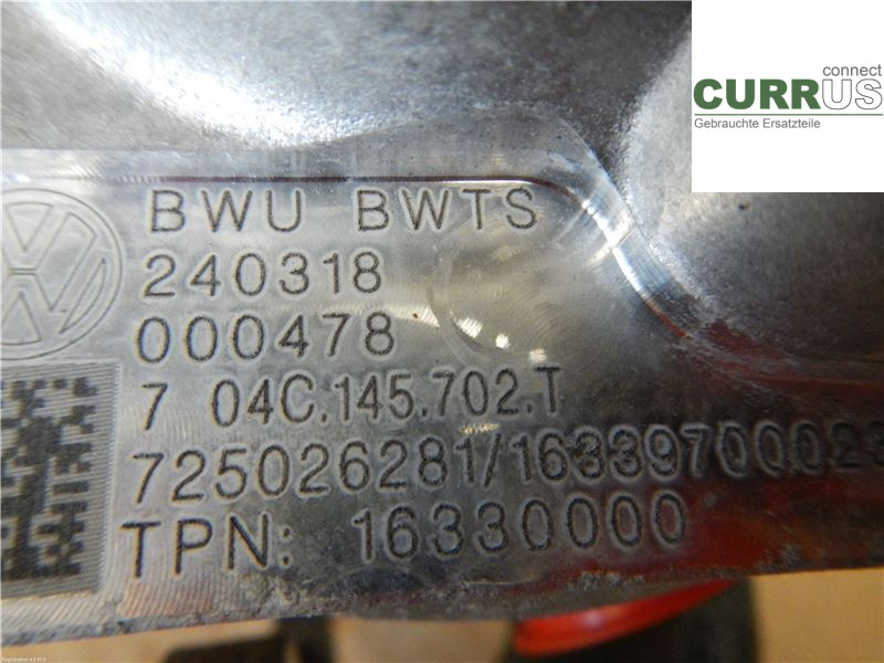 VW POLO VI 18- Turbo charger 04C145703X 1.0L CHZL