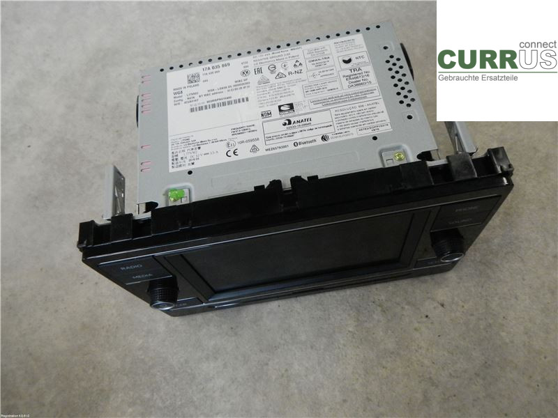 VW POLO VI 18- Radio CD / Multimedia panel 17A035869 1.0L CHZL