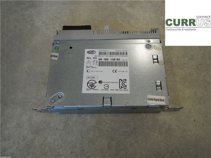 PEUGEOT 508  11-18 Radio-CD-/Multimedia-Panel 1617857580 2.0L DW10FC