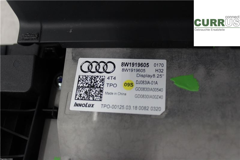 AUDI A4/S4  B9 16-19 Control display 8W1919605 2.0L DETA