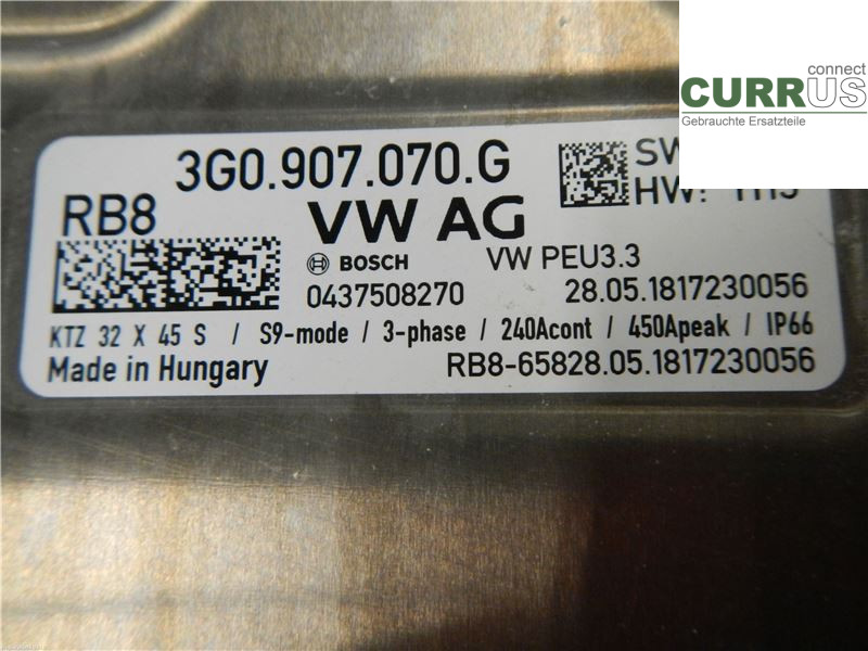 VW PASSAT  15-19 Strömdistributionsmodul 3G0907070G 1.4L CUKC