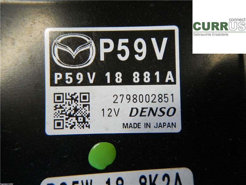 MAZDA MX-5 ND/ND2/ND3 MIATA  15- Motorens styreenhed (ECU) P59V18881A 2.0L PE