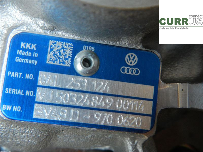 AUDI A4/S4  B9 16-19 Turbo charger 04L253124 2.0L DETA