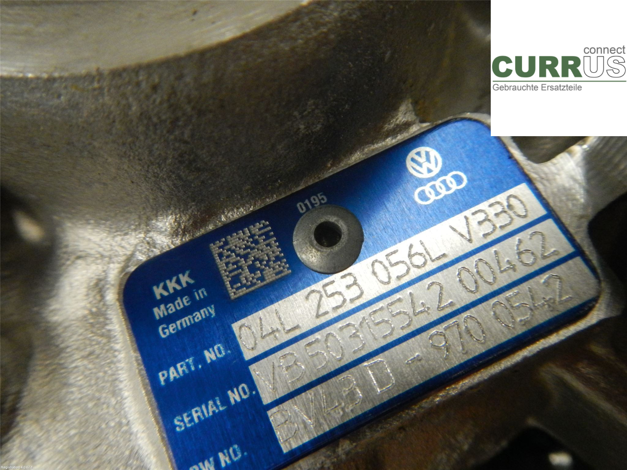 AUDI A4/S4  B9 16-19 Turbolader 04L253056LX 2.0L DETA