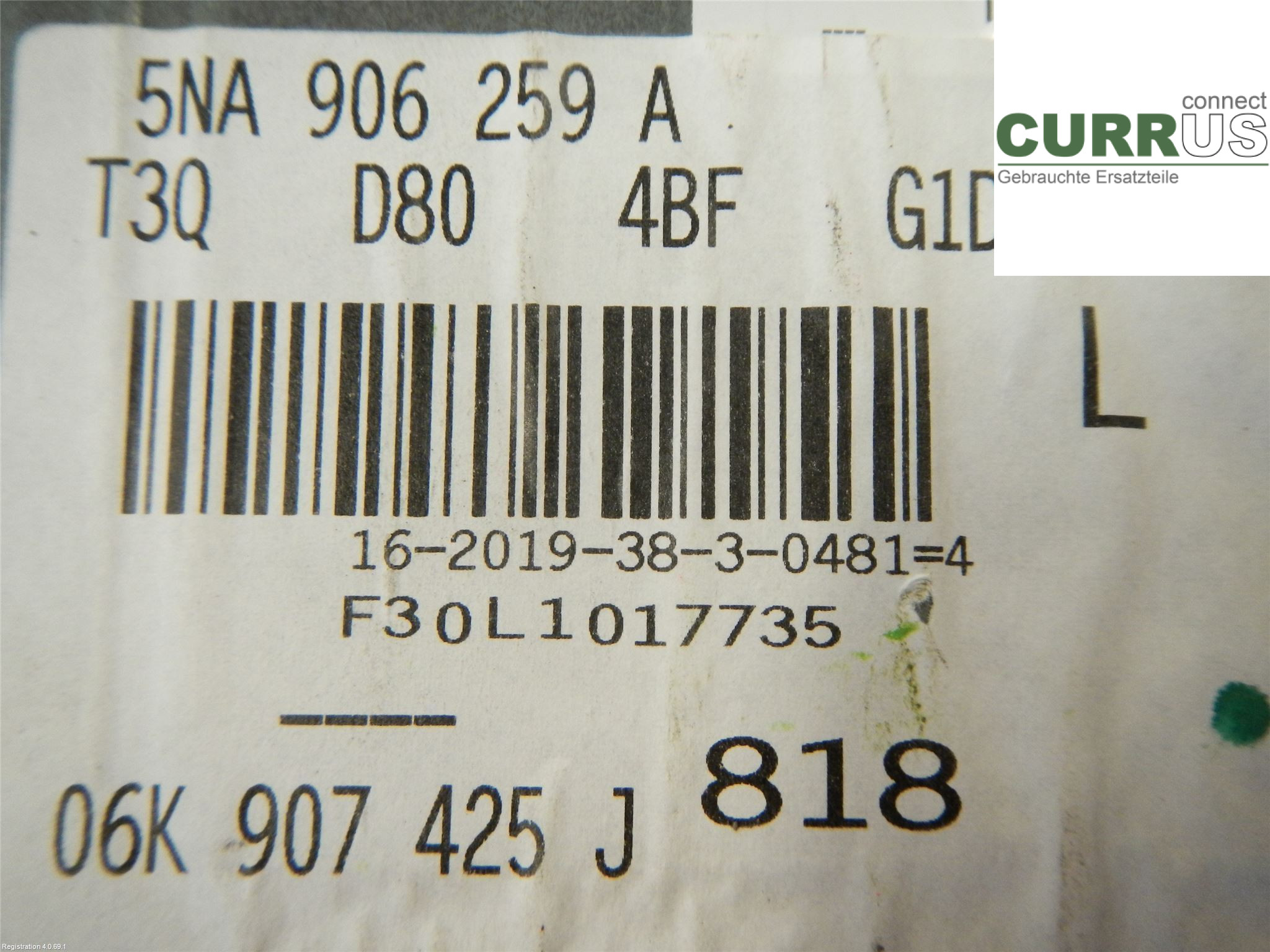 AUDI Q3 F3  19- Unité de contrôle moteur (ECU) 5NA906259A 2.0L DKTA