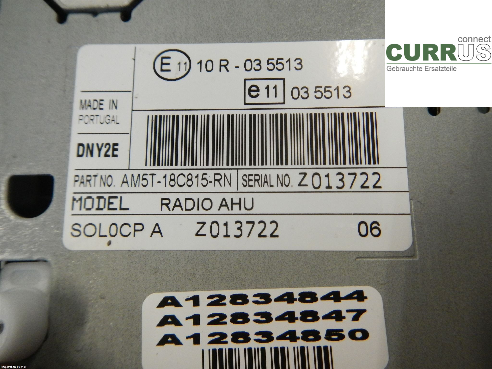 FORD FIESTA  13-17 Radio CD / panel multimedialny 2277323 1.0L M1JE
