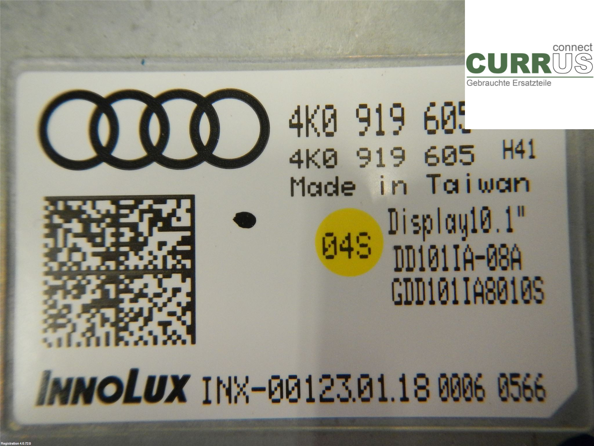 AUDI A7 Sportback 4K 18- Control display 4K0919605C 3.0L DLZA