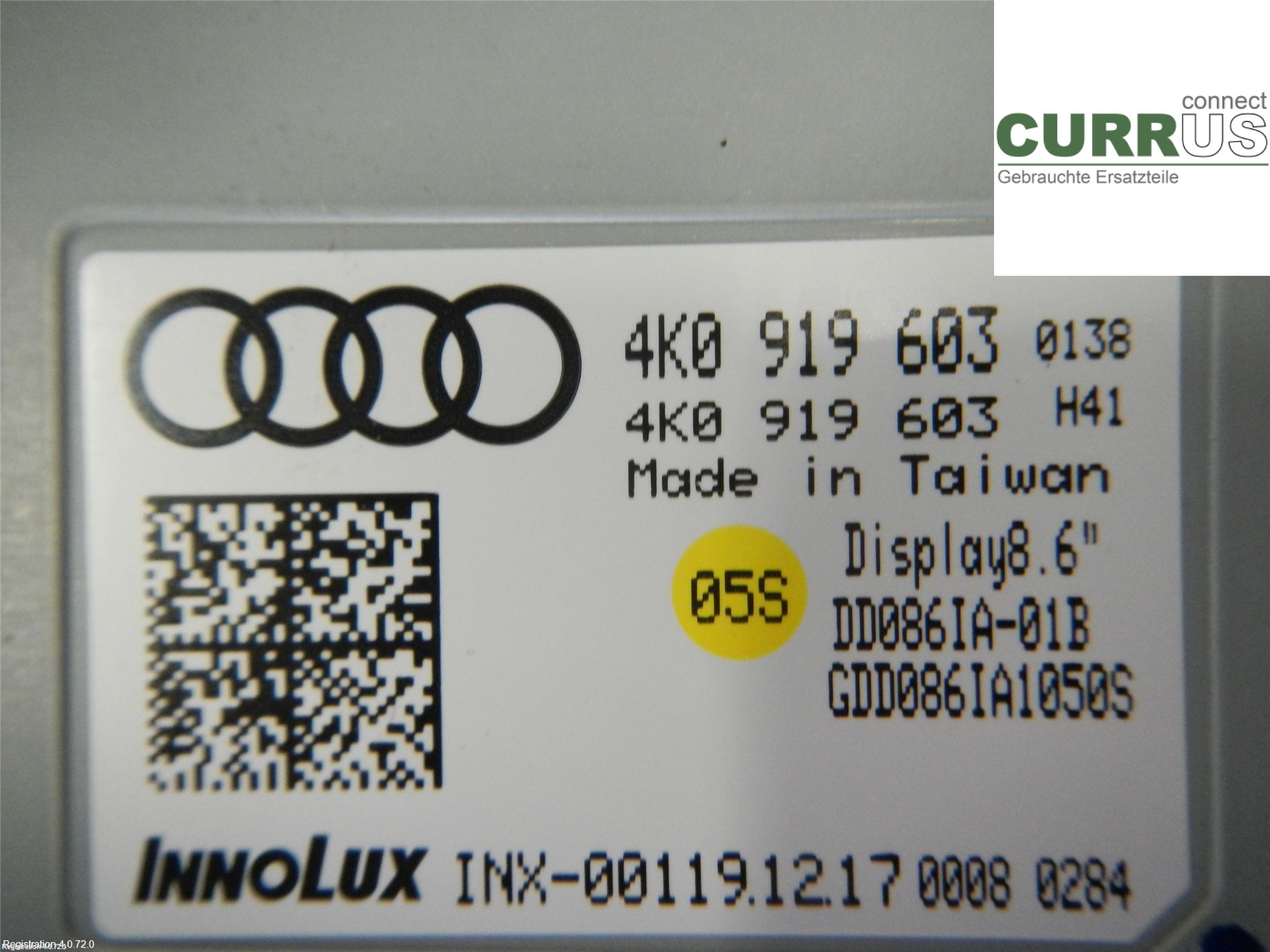 AUDI A7 Sportback 4K 18- Control display 4K0919603B 3.0L DLZA