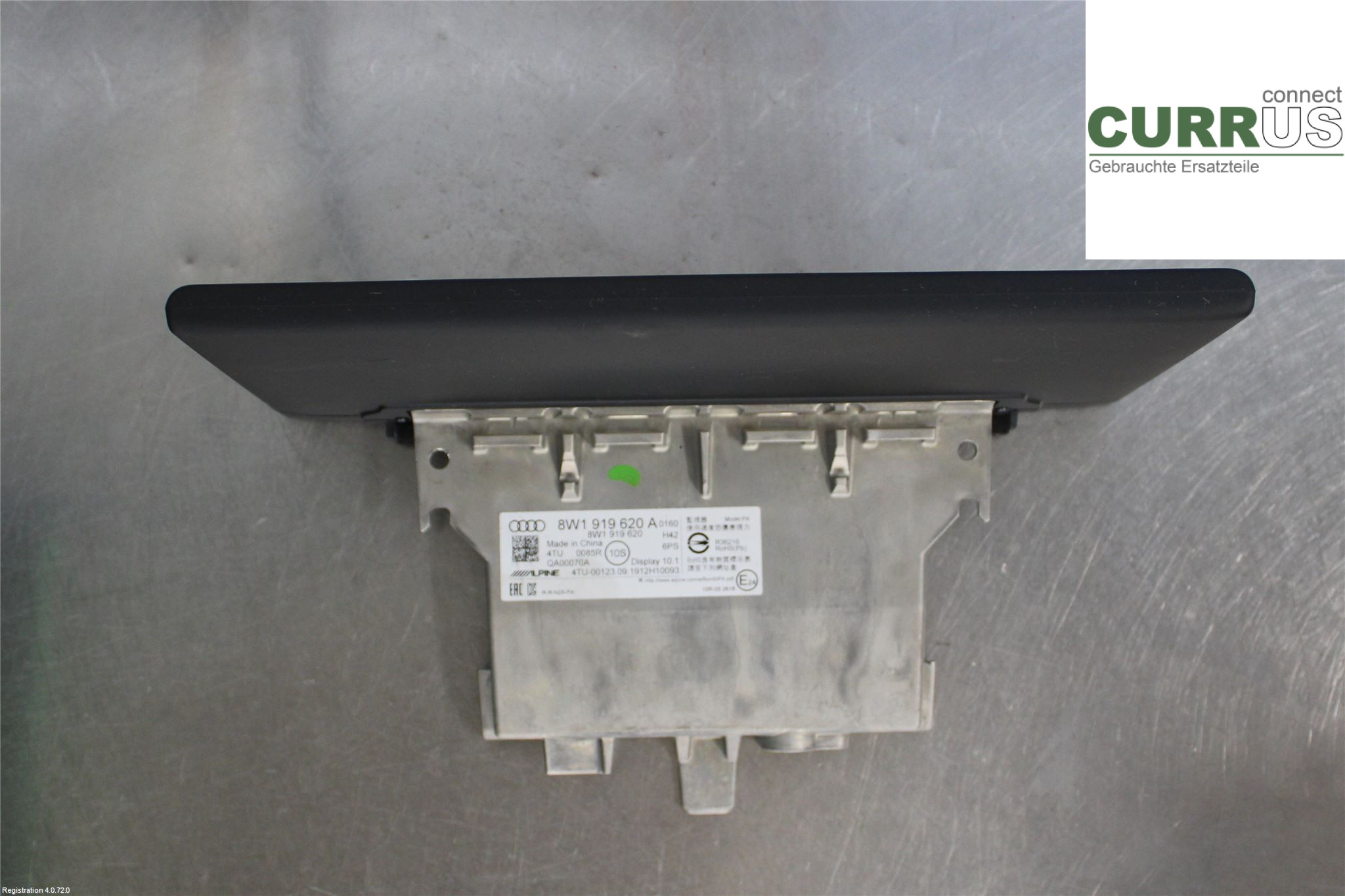 AUDI A4/S4  B9 16-19 car-part-types.display 8W1919620A 2.0L DETA