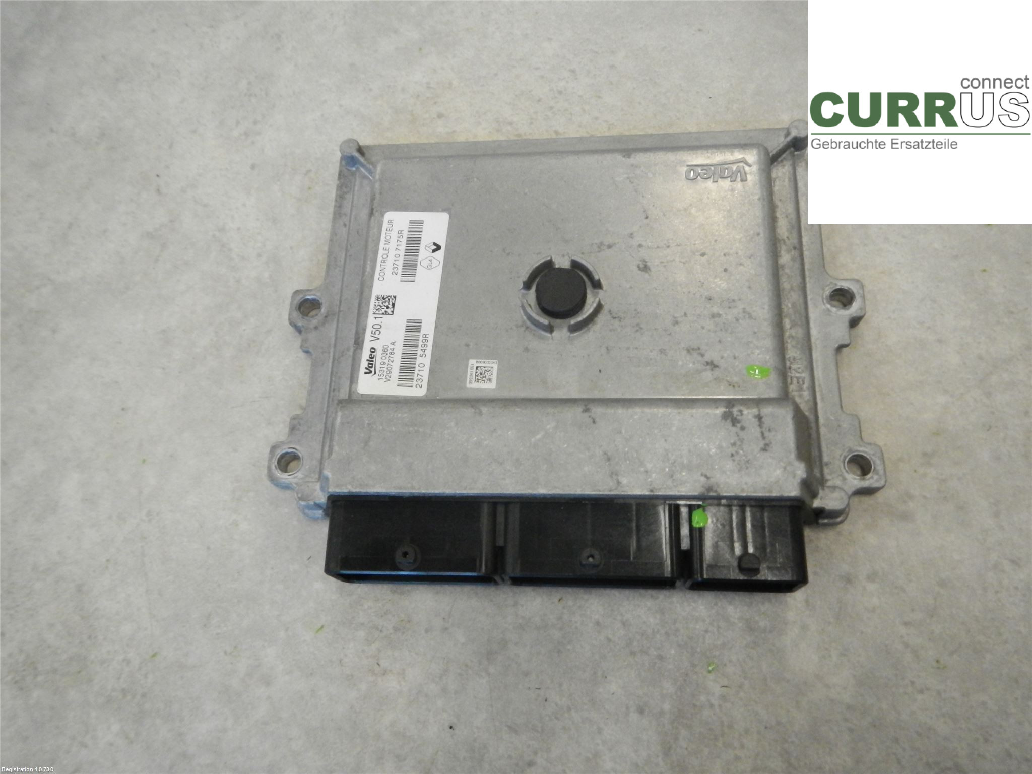RENAULT CAPTUR 13-19 Motorens styreenhed (ECU) 237107750R 0.9L H4B-400