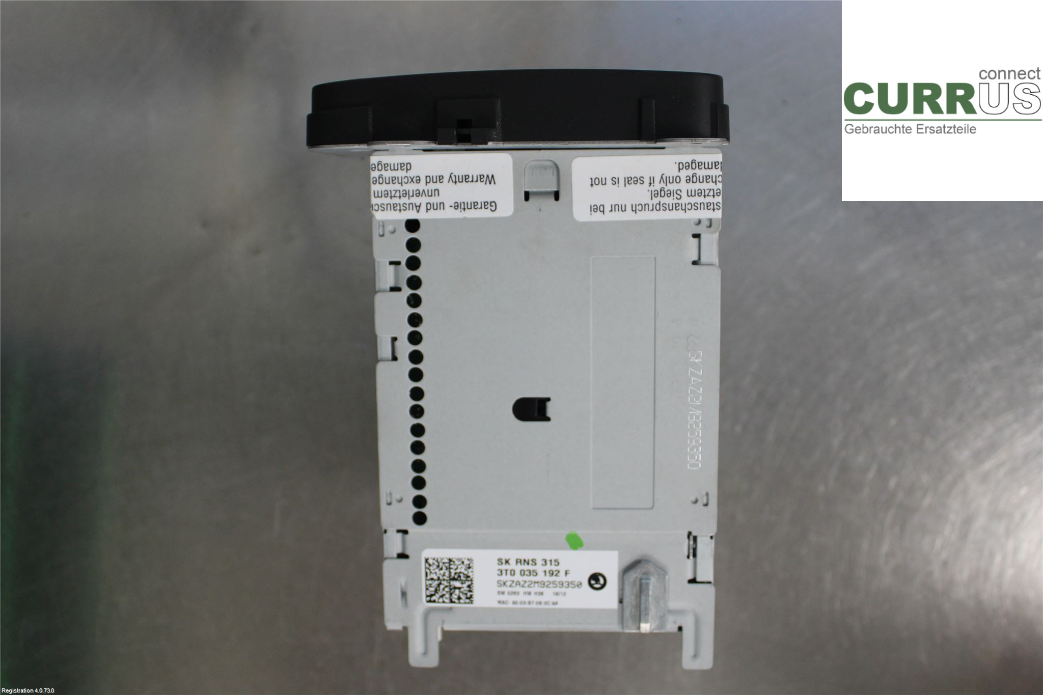 SKODA OCTAVIA    05-13 Radio-CD-/Multimedia-Panel 3T0035197FWHS 1.6L CAYC