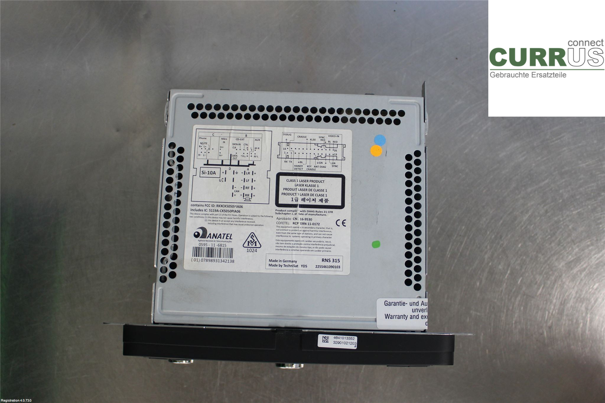SKODA OCTAVIA    05-13 Radio-CD-/Multimedia-Panel 3T0035197FWHS 1.6L CAYC