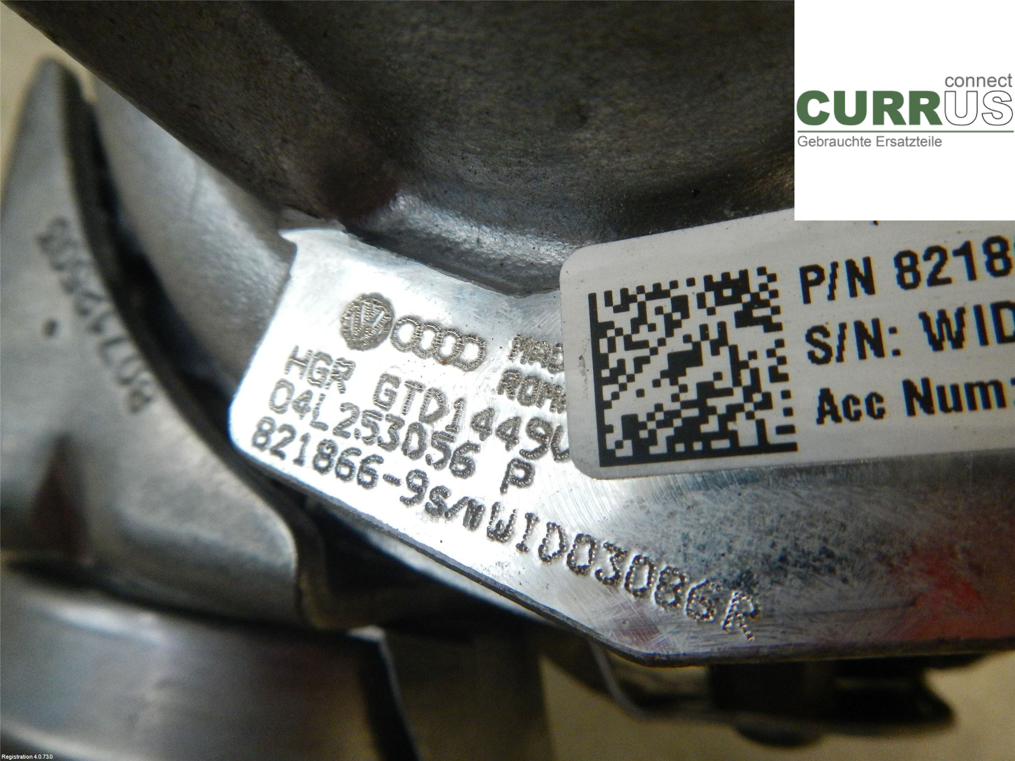 VW SHARAN      11- Turbo charger 04L253056PX 2.0L DLUB