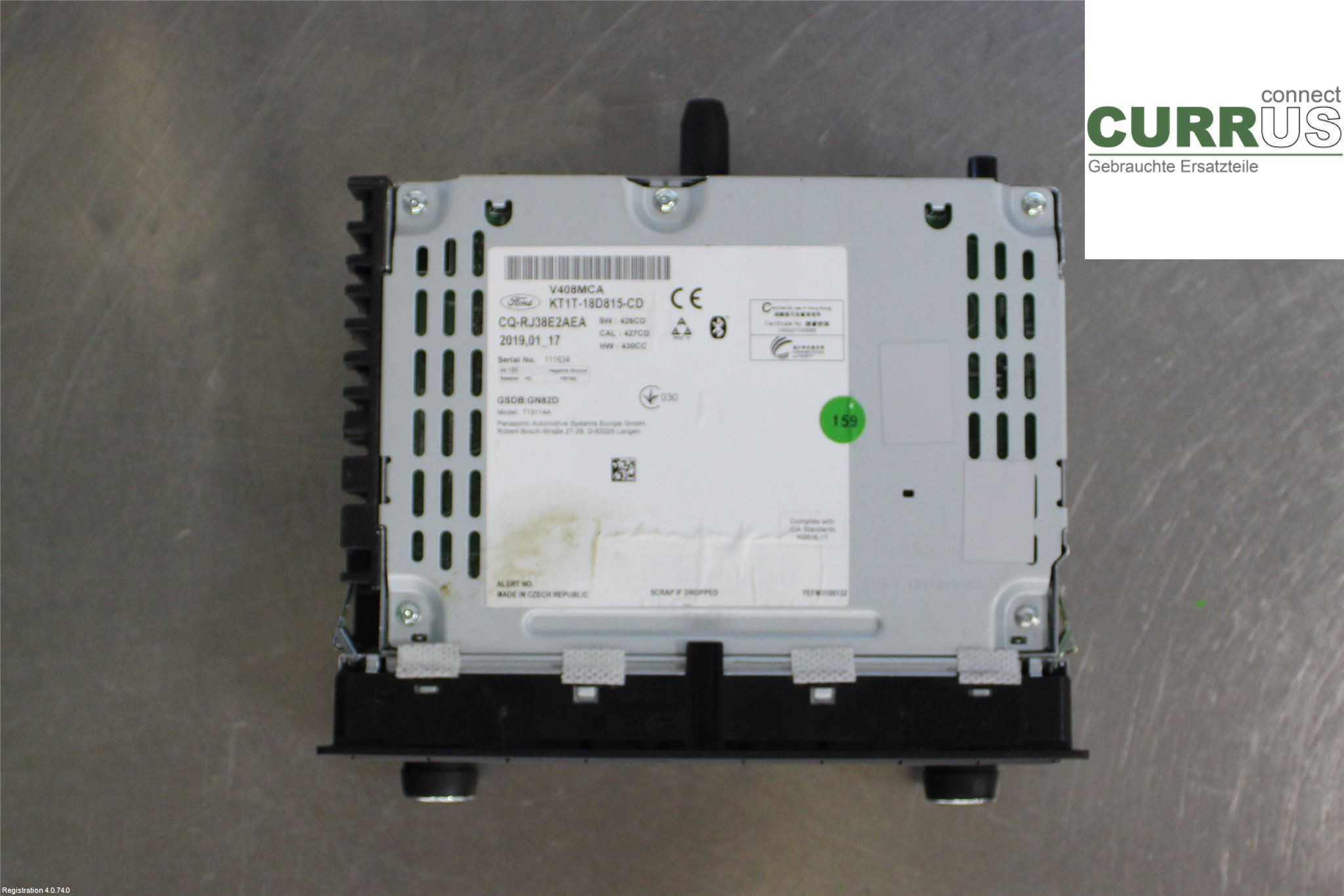 FORD TRAN./TOURN CONNECT 13- Radio CD /Multimediapanel  1.5L Z2GA