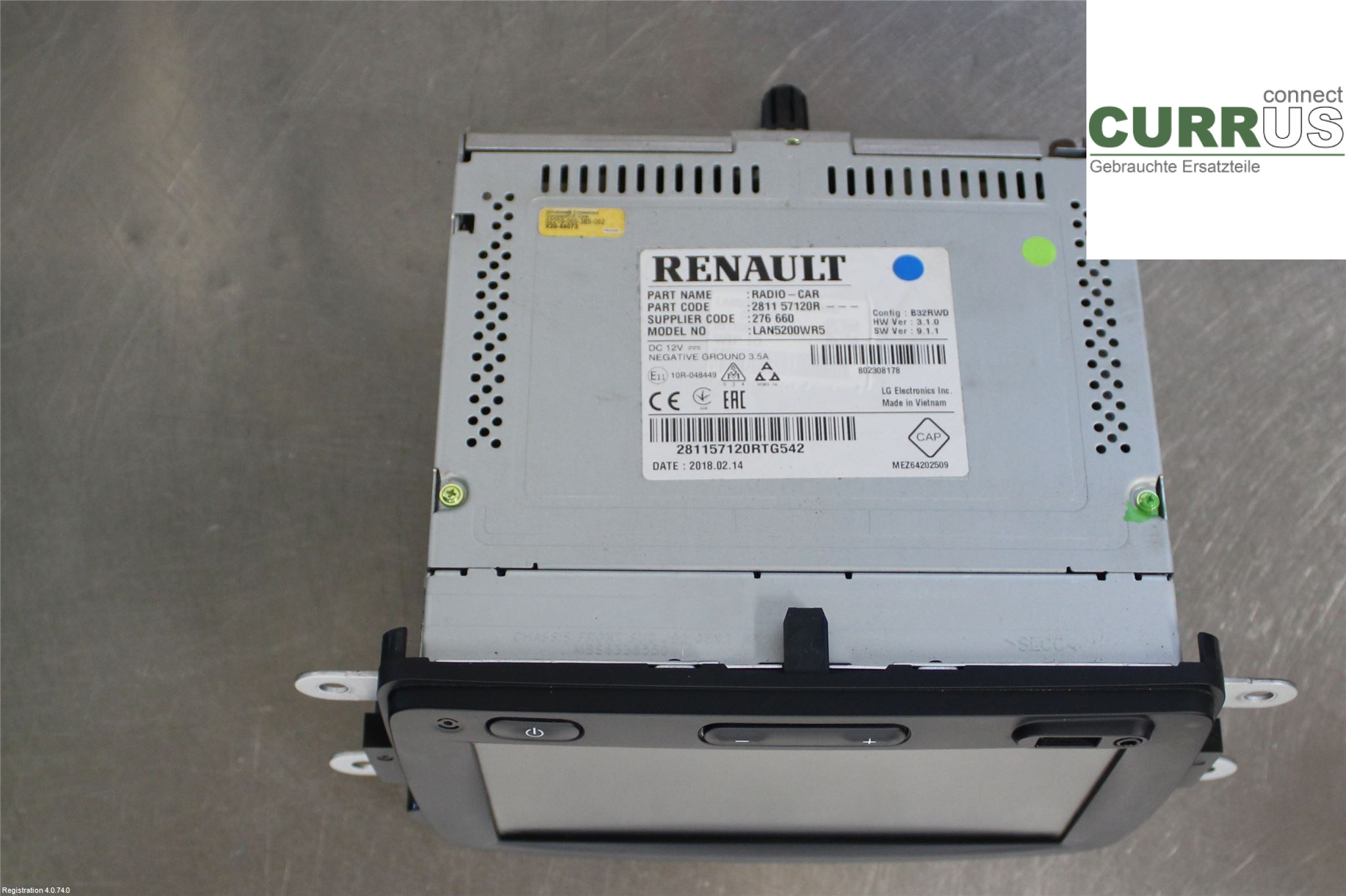 NISSAN NV300  16- Radio CD /Multimediapanel  1.6L R9M