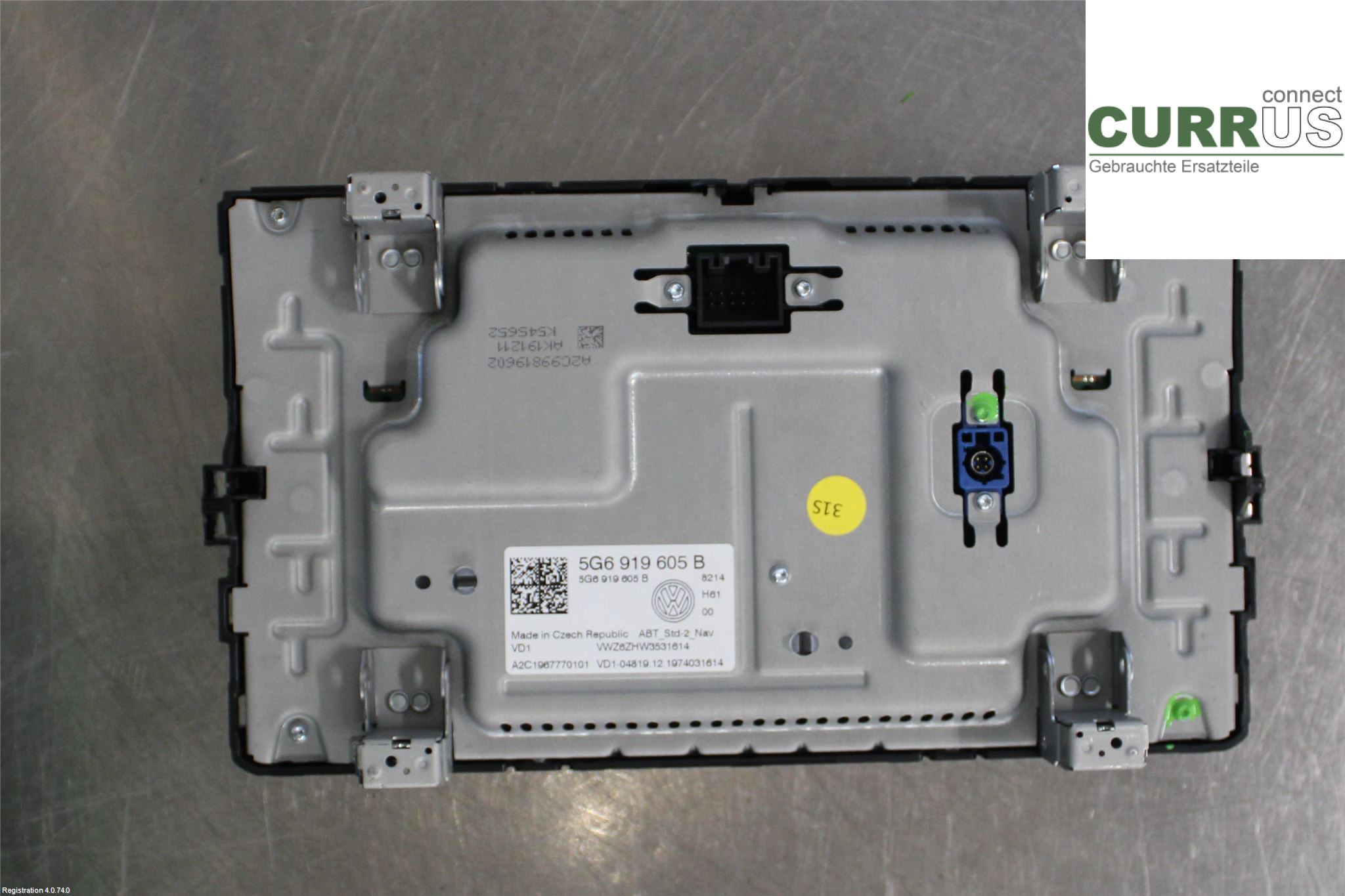 VW PASSAT  15-19 Kontrolldisplay 5G6919605B 2.0L DFHA