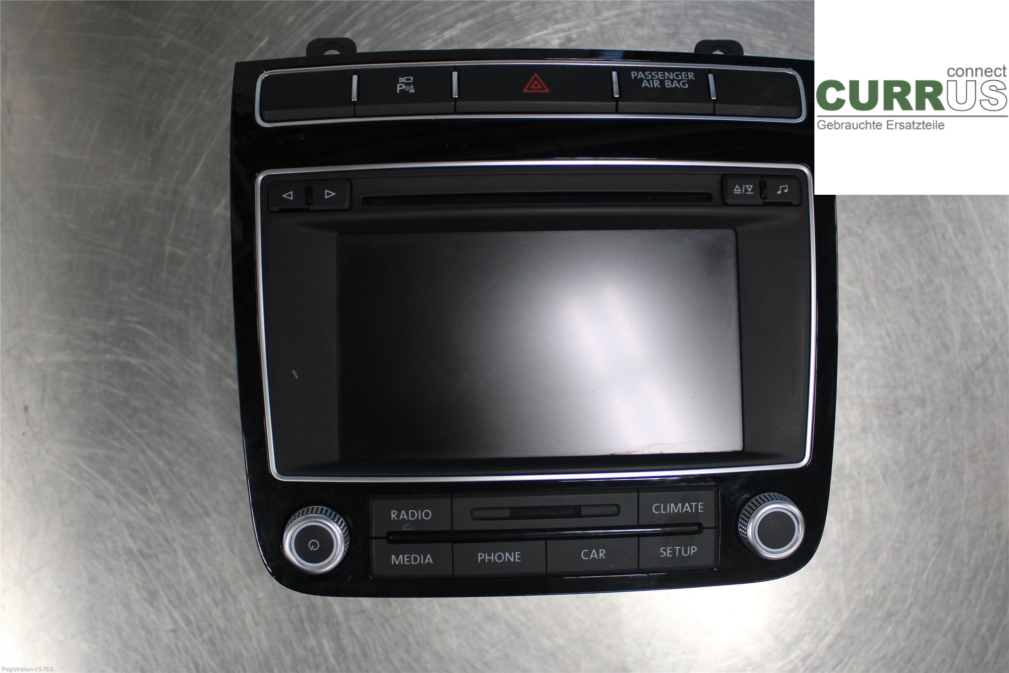 VW TOUAREG 7P  11-18 Radio-CD-/Multimedia-Panel 7P6035190C 3.0L CVWA