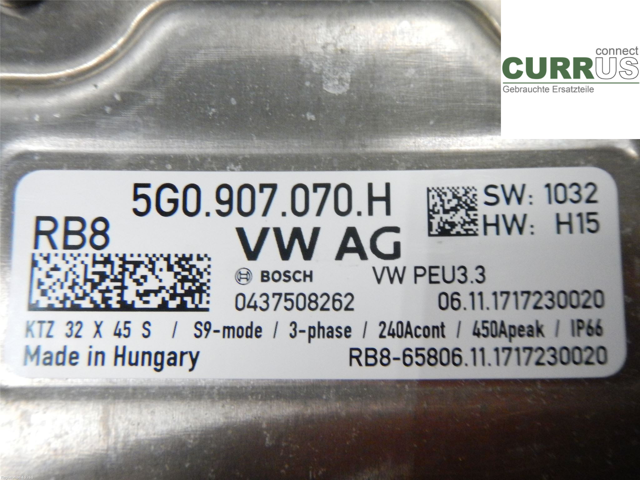 AUDI A3/S3 8V  13-20 Controller til strømfordeling 5G0907070H 1.4L CUKB