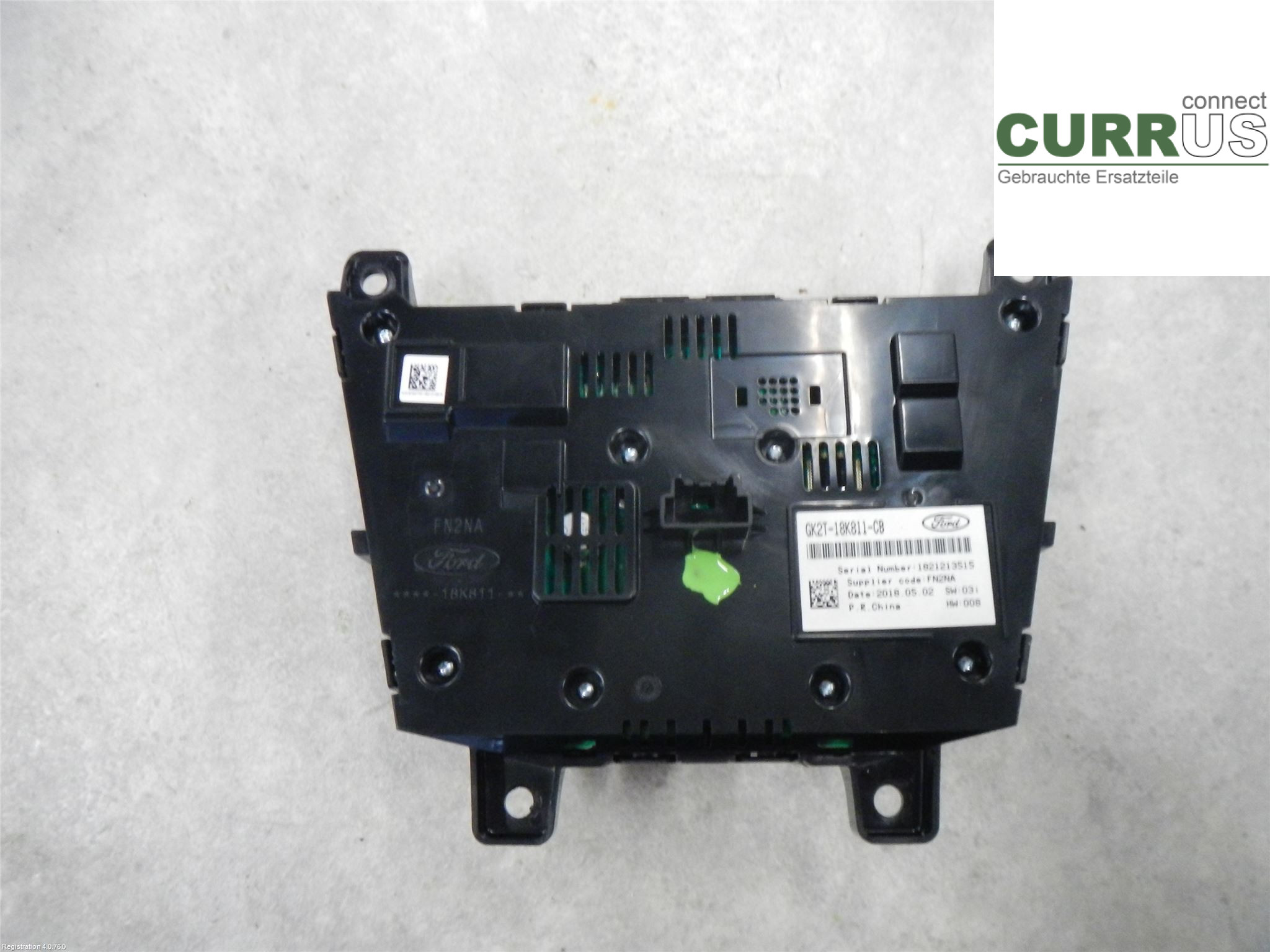 FORD TRANSIT SKÅP/BUSS 14- Radio CD / Multimedia panel 2357906 2.0L YMFA