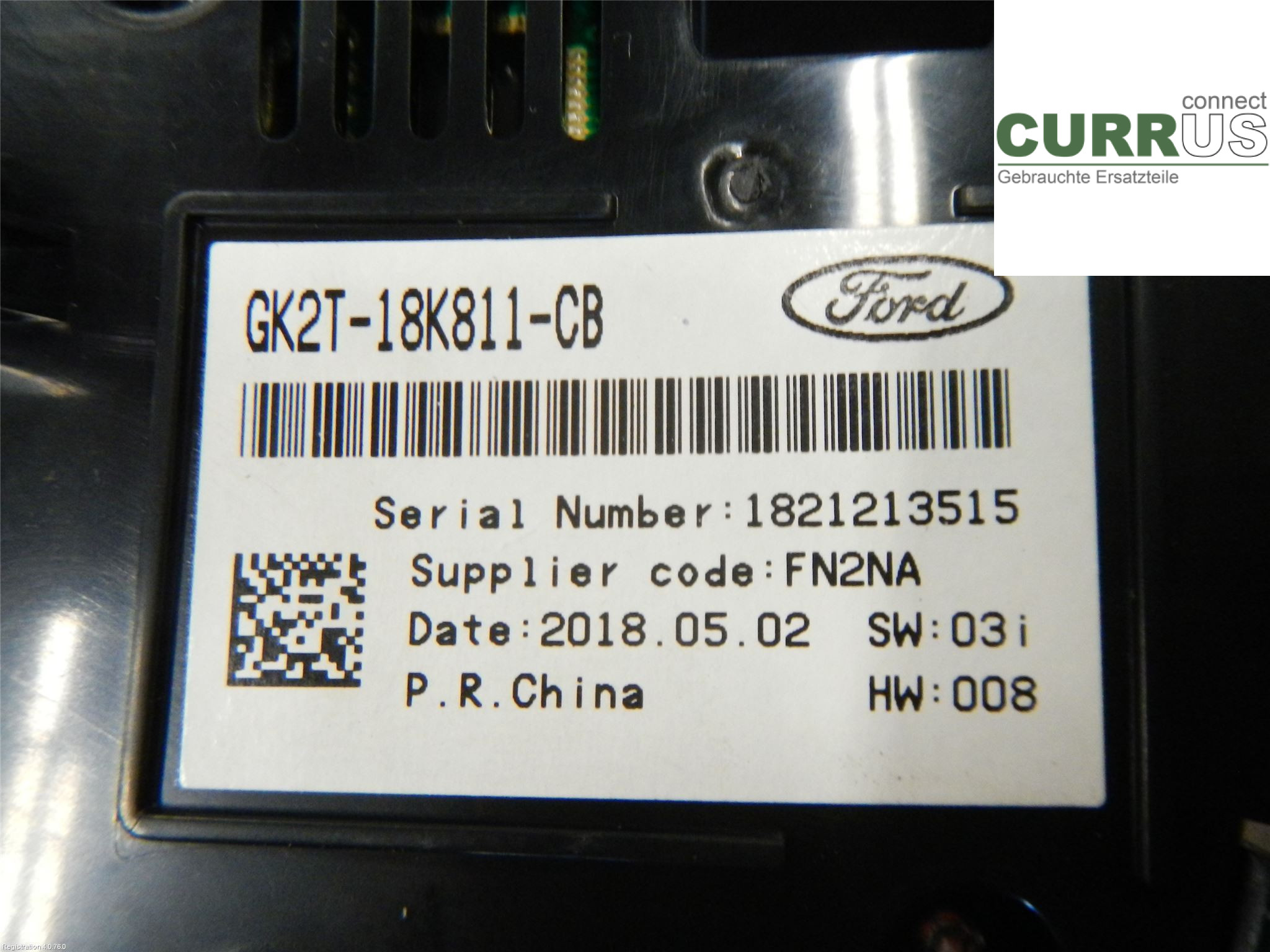 FORD TRANSIT SKÅP/BUSS 14- Radio CD / Multimedia panel 2357906 2.0L YMFA