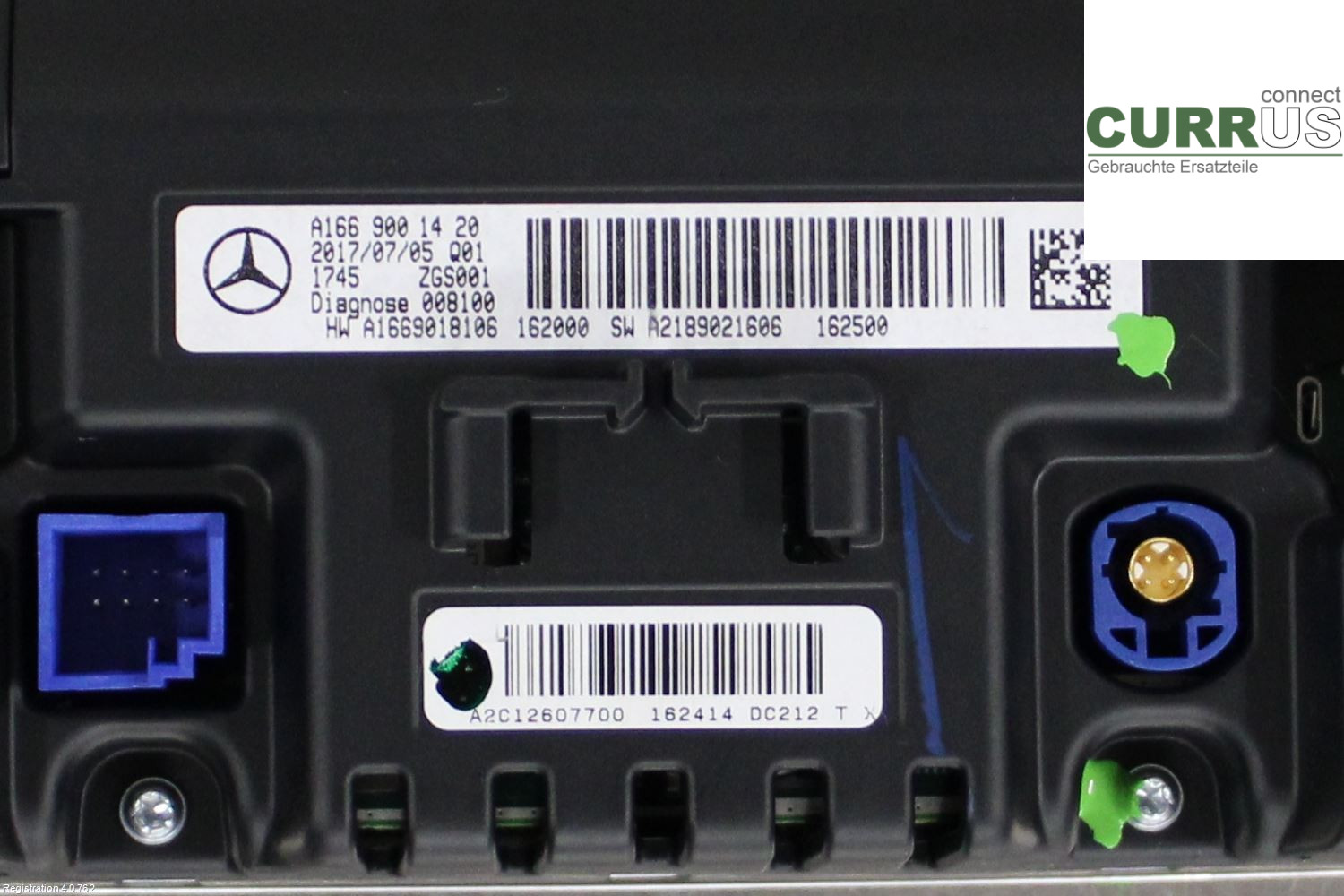 MB GL/GLS-KLASS (X166)  12-19 Radio-CD-/Multimedia-Panel A1669001420 3.0L M642.826