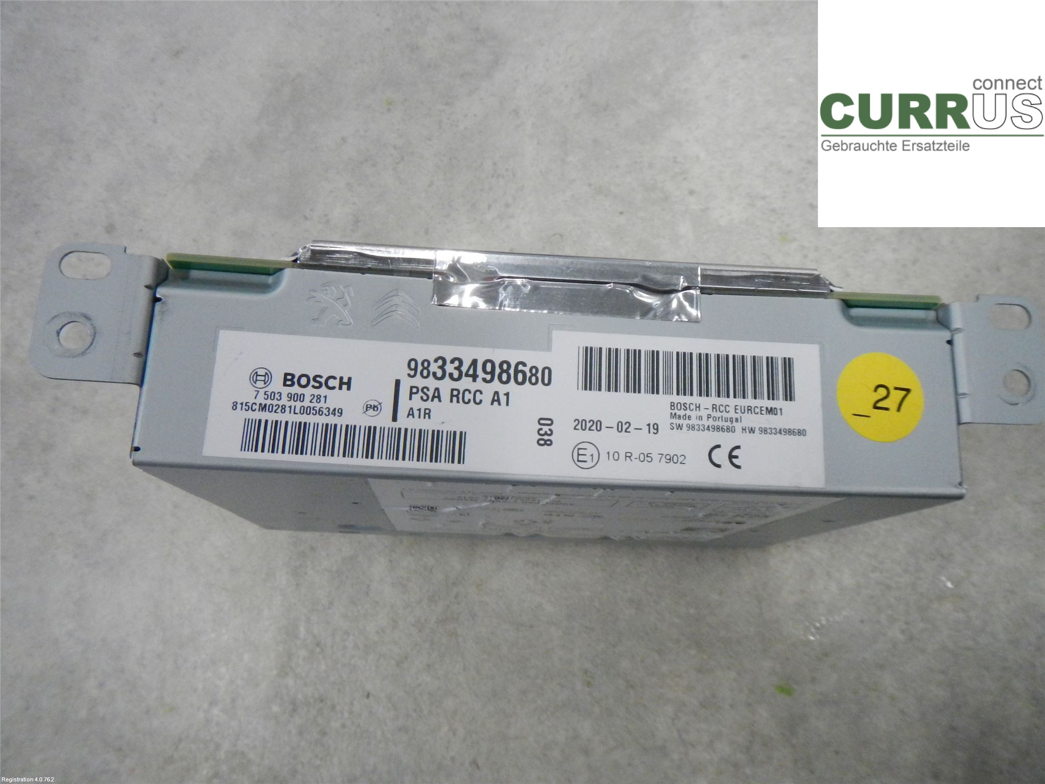 PEUGEOT 308  14-21 Radio CD / Multimedia panel 1669595680 1.2L HNS