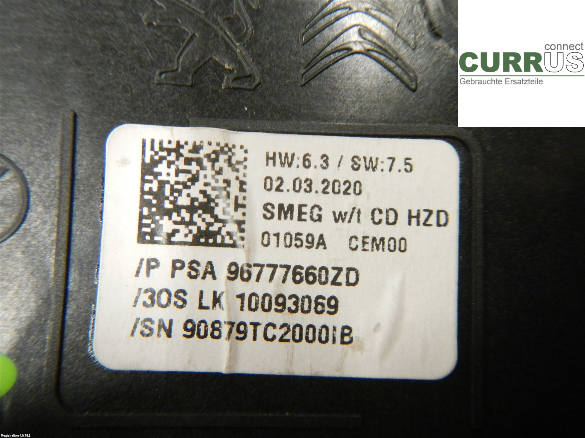 PEUGEOT 308  14-21 Radio CD / Multimedia panel 96777660ZD 1.2L HNS