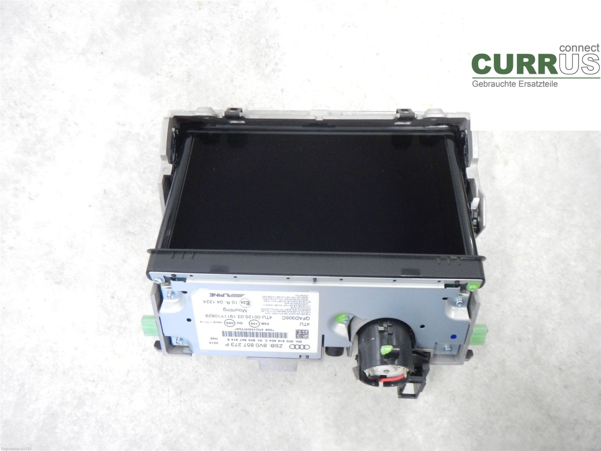 AUDI A3/S3 8V  13-20 Kontrolskærm 8V0857273P6PS 1.5L DADA