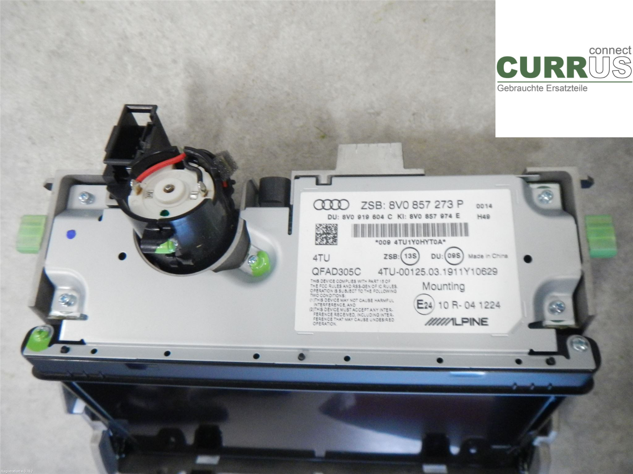 AUDI A3/S3 8V  13-20 Kontrolskærm 8V0857273P6PS 1.5L DADA