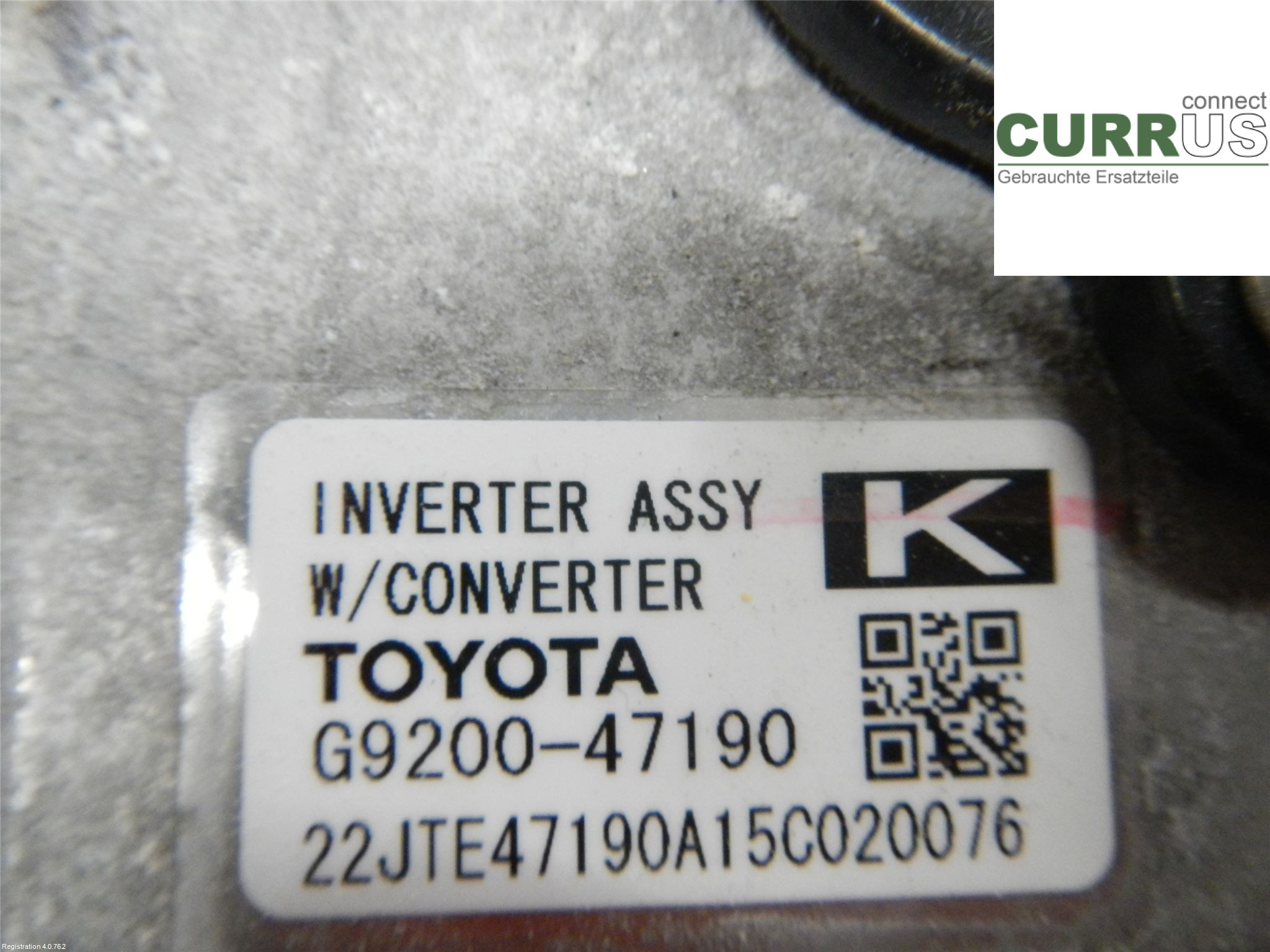 TOYOTA AURIS      13-19 Power distribution controller G9200-47190 1.8L 2ZR-FXE