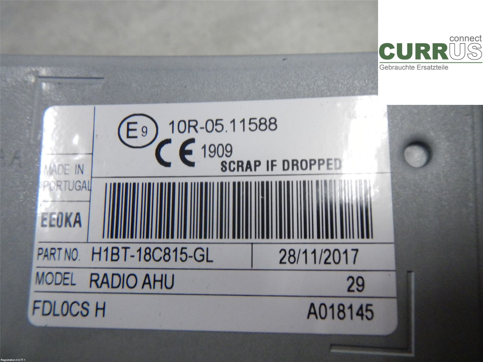 FORD FIESTA  18-23 Radio CD / multimediepanel 2424301 1.0L SFJK