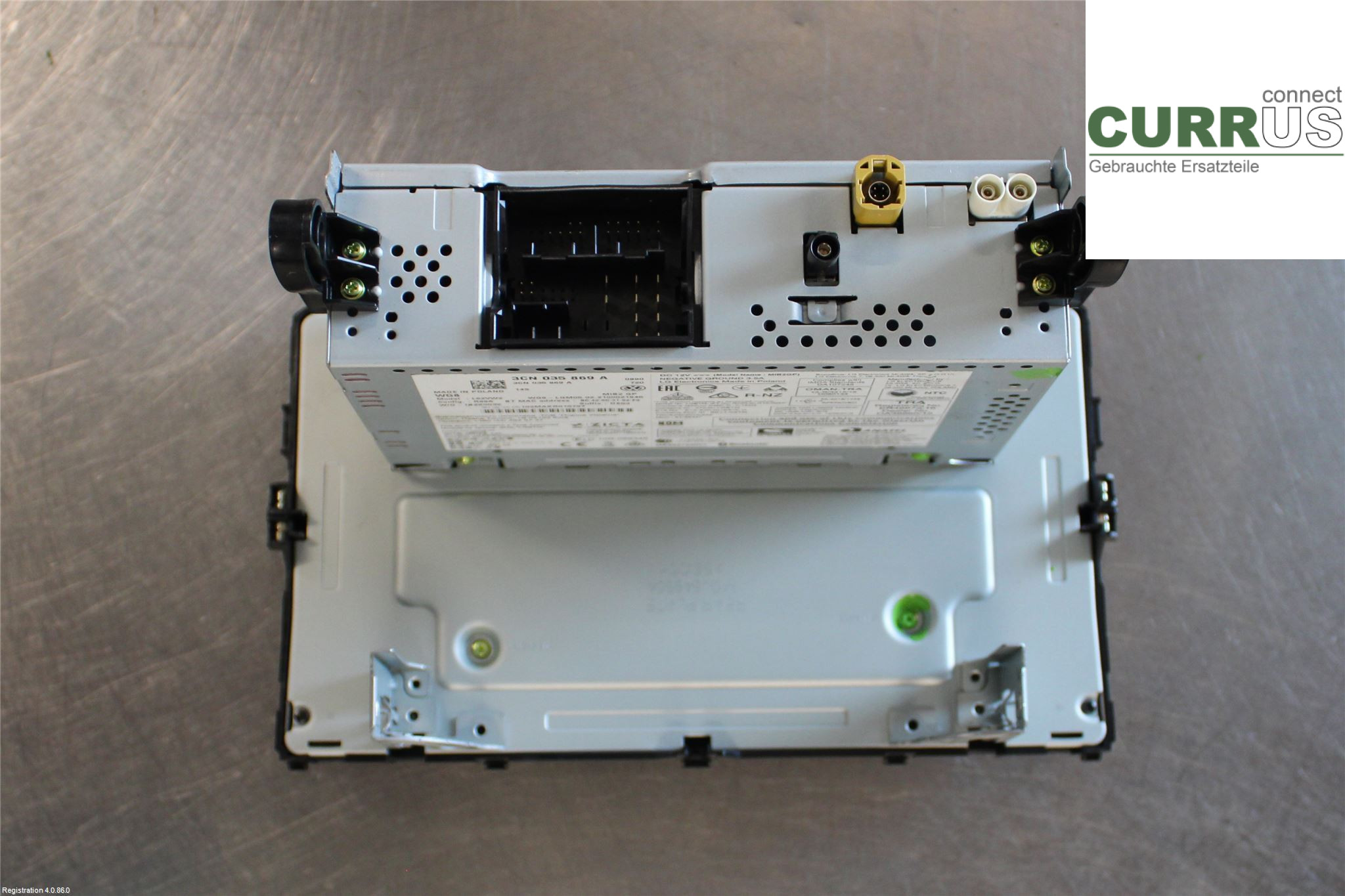 VW TRANSP/CARAVELLE 16- Radio CD / Multimedia panel 3CN 035 869 A  2.0L DNAA