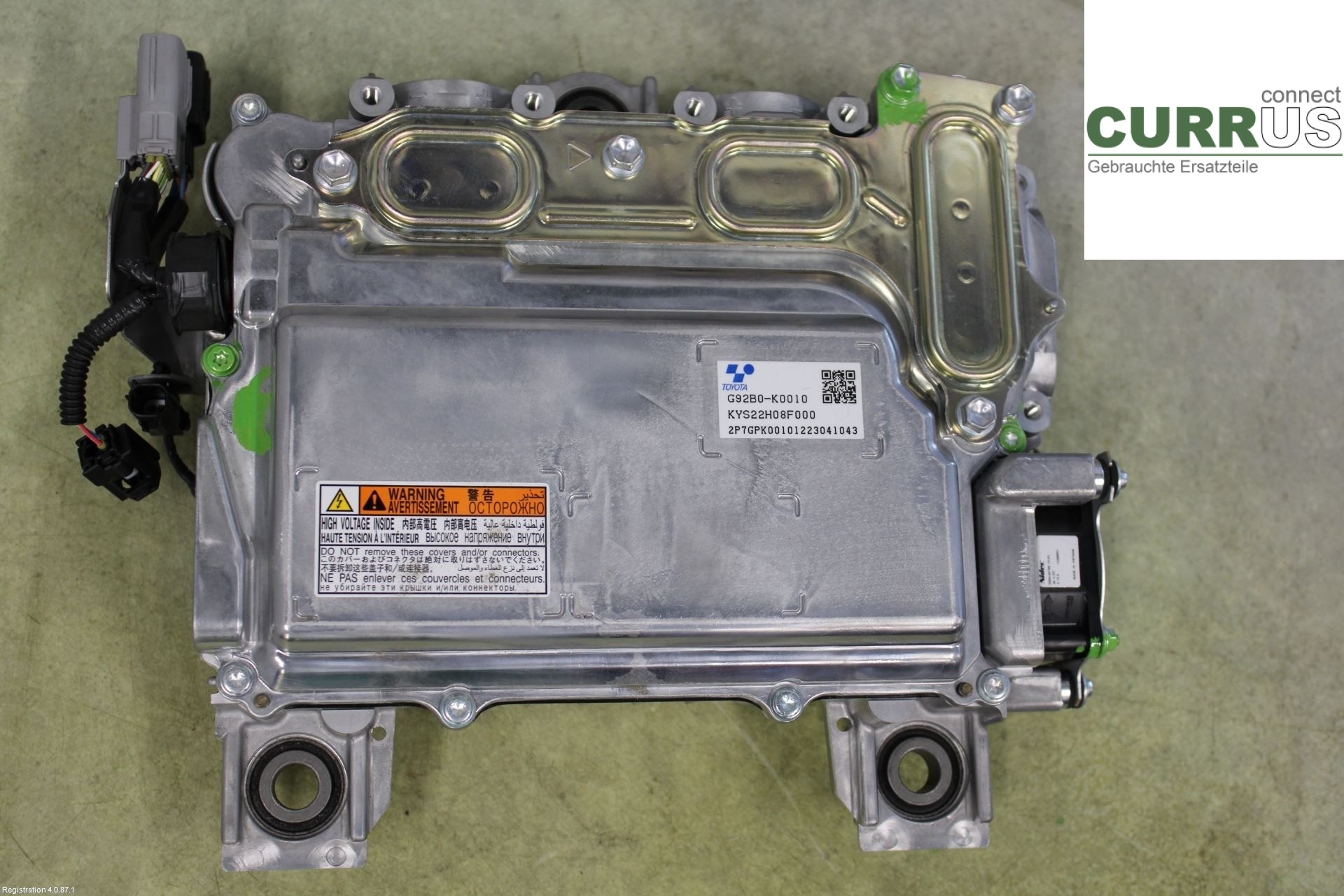 TOYOTA YARIS CROSS 21- Omformer / inverter - elektrisk G92B052010 1.5L 1NZ-FXE