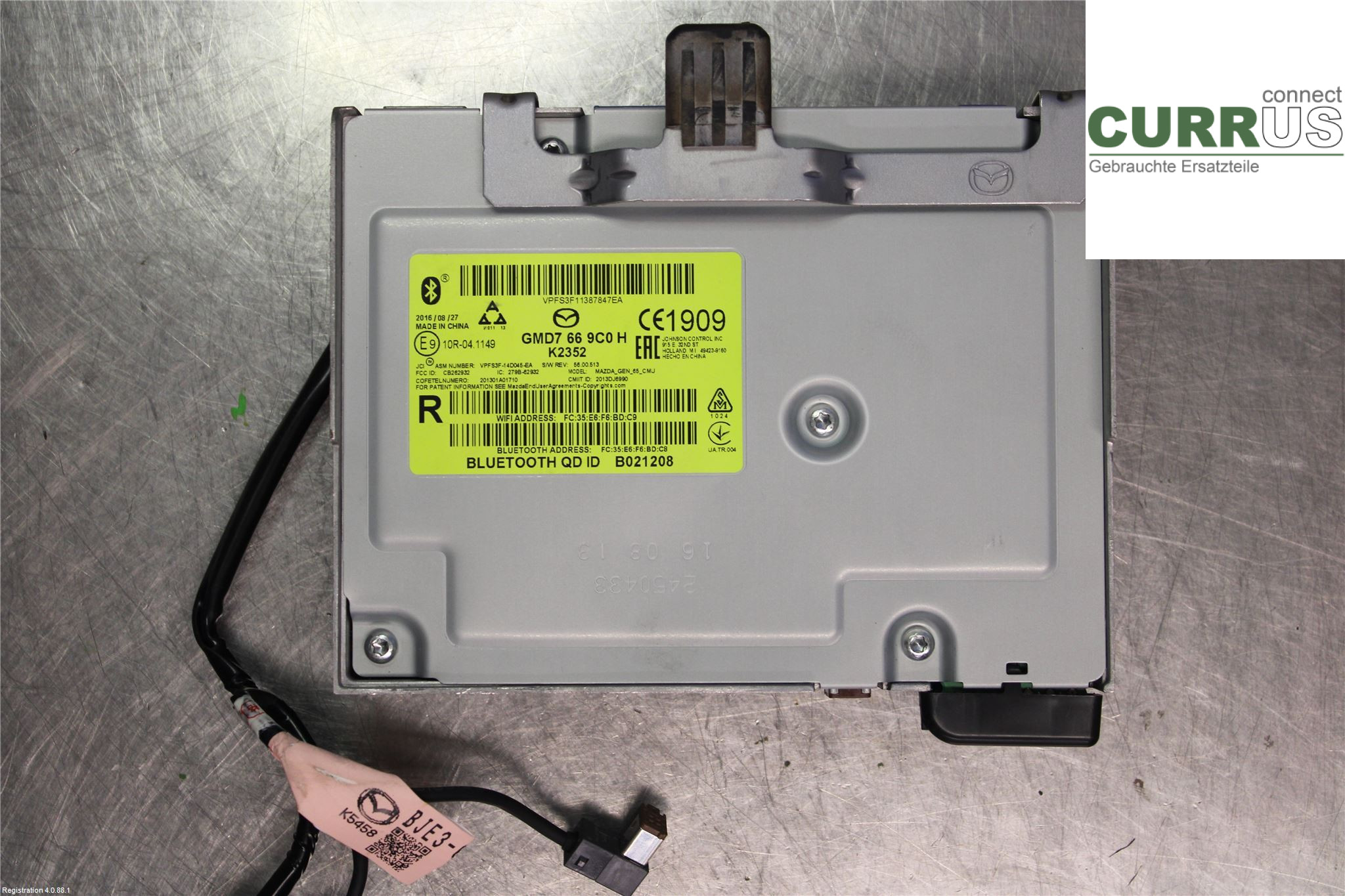 MAZDA CX-3 Radio CD /Multimediapanel  PE-VPS