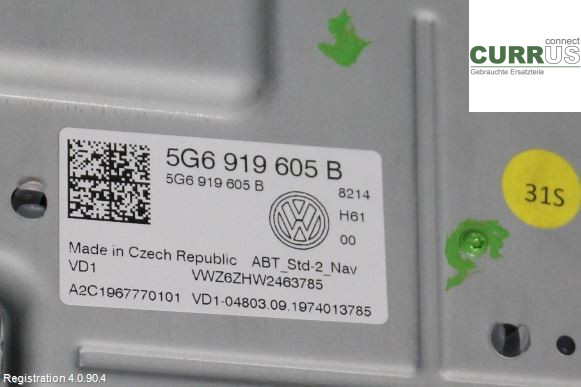 VW PASSAT  20-24 Control display 5NN919605B DGEB
