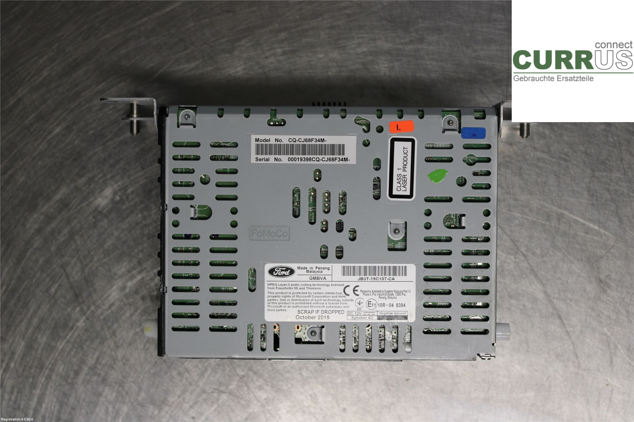 FORD RANGER EU 12-23 Radio CD / Multimedia panel 2348272 2.0L YN2X