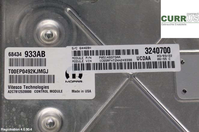 DODGE PICK UP RAM 81- Engine Control Unit (ECU)  T
