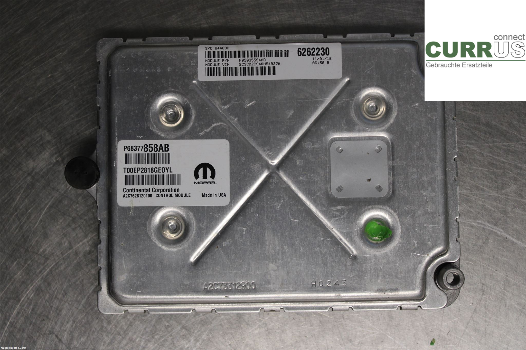 DODGE Motorens styreenhed (ECU) 68377858AB 9