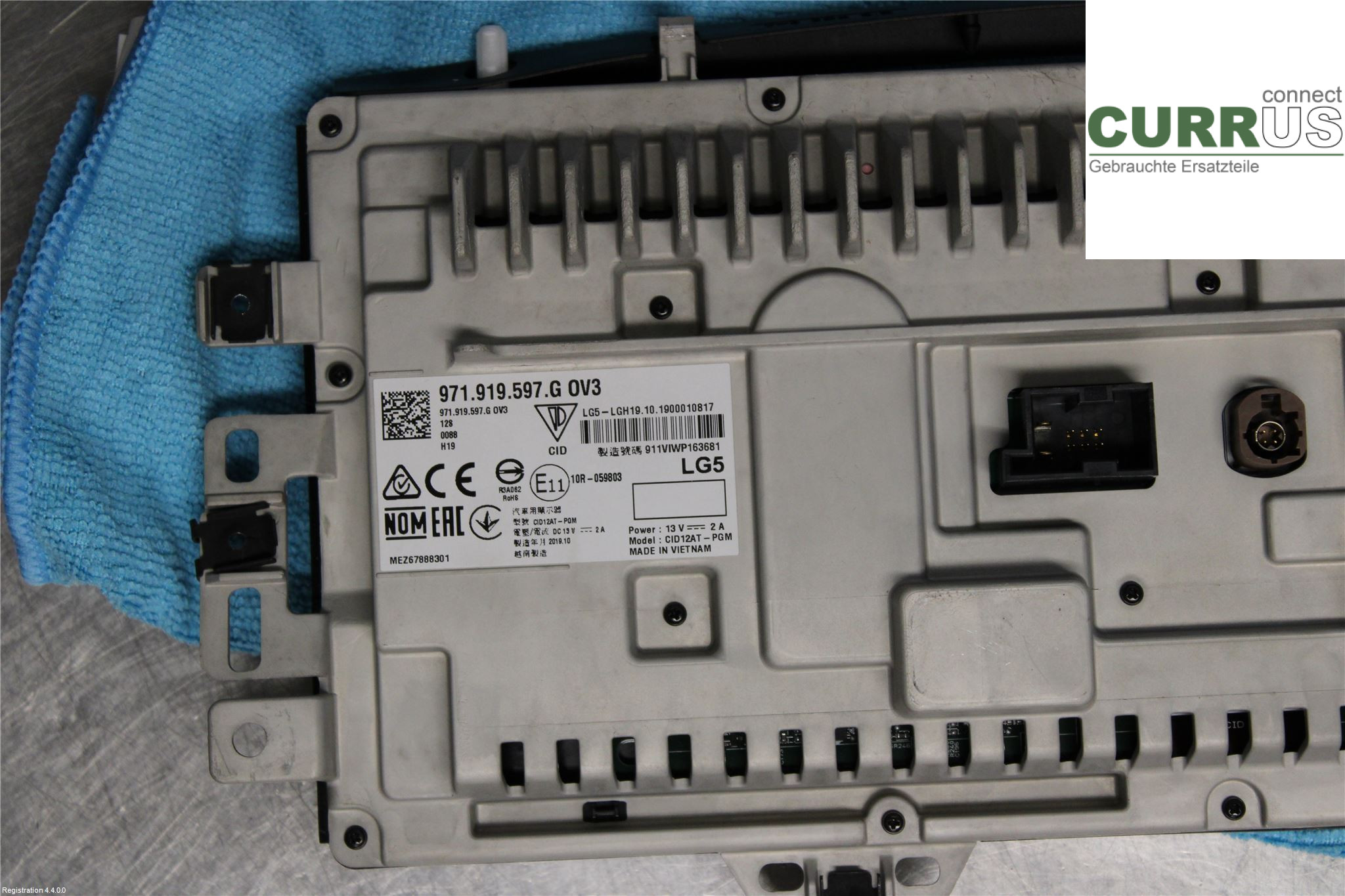 PORSCHE PANAMERA 09- car-part-types.display 971 919 597 G  OV3 MDG.PA