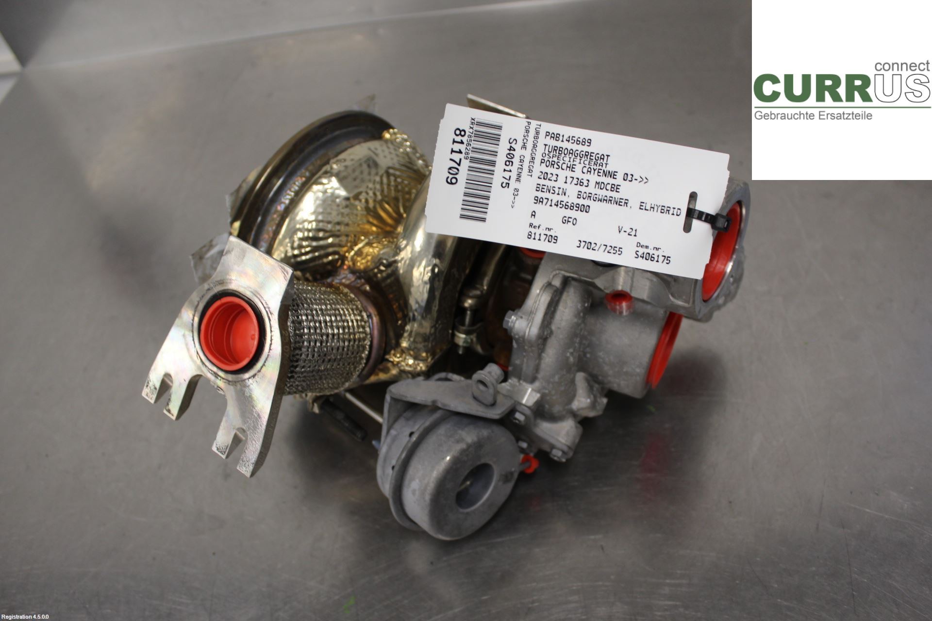 PORSCHE CAYENNE 03- Turbo charger PAB145689 MDCBE