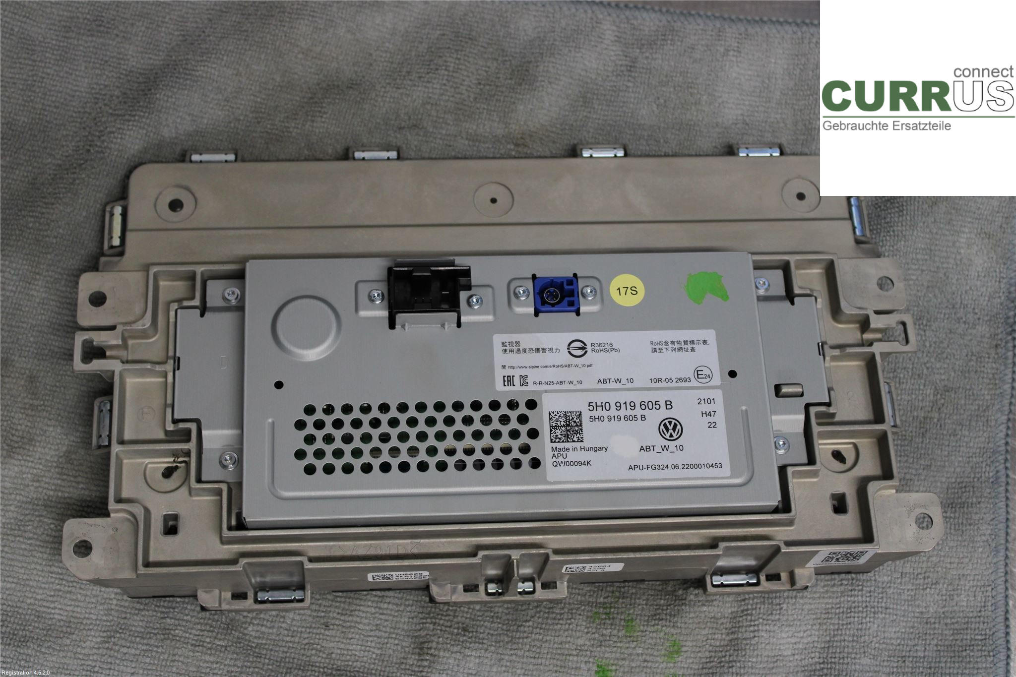 VW GOLF/E-GOLF VIII  20- Control display 5H0 919 605 B DHFA