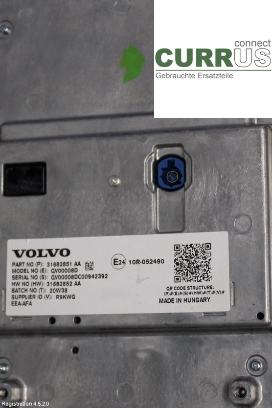 VOLVO XC40/RECHARGE 18- car-part-types.display 36010873 B3154T10
