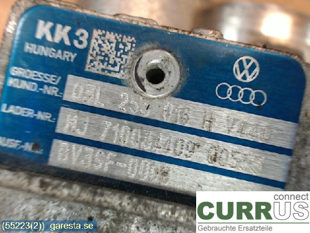 SKODA FABIA         07-14 Turbo charger 03L253016H CAYB, 66KW